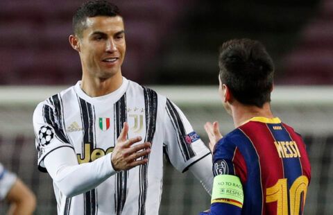 Ronaldo and Messi meet.
