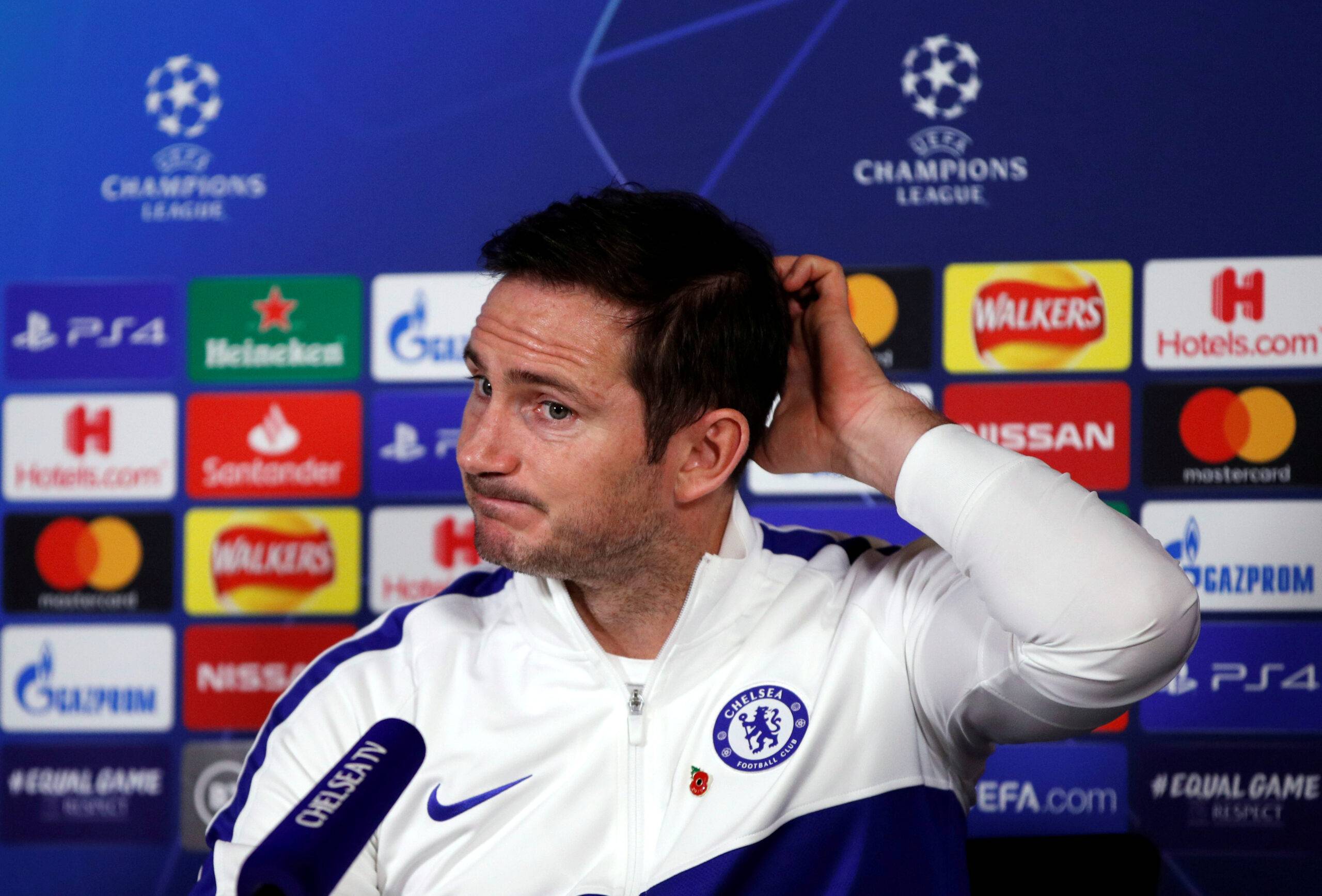Lampard as Chelsea manager.
