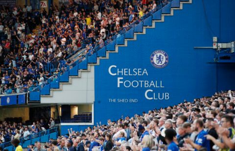 Chelsea fans at Stamford Bridge.