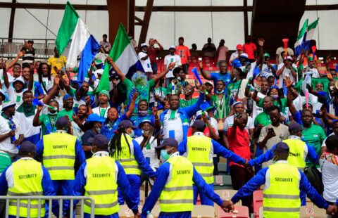 Sierra Leone fans at AFCON.