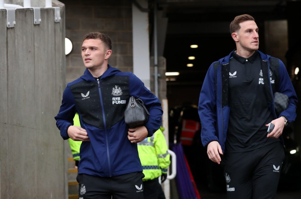 Newcastle's Trippier and Wood.