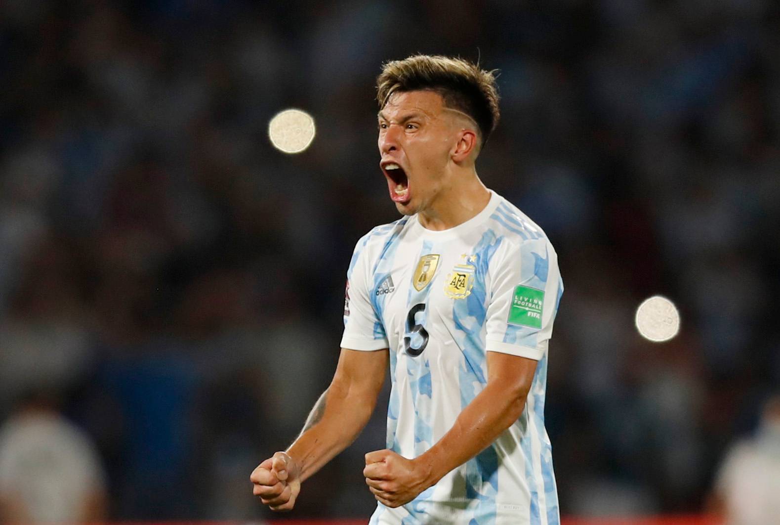 Argentina's Martinez celebrates.