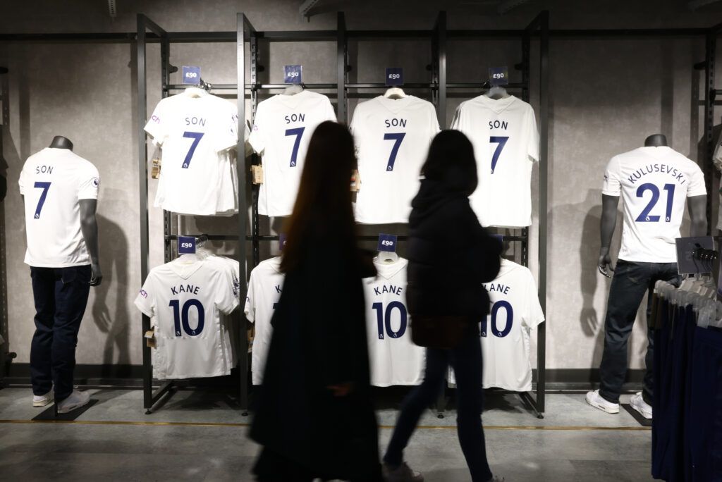 Tottenham kits for sale.