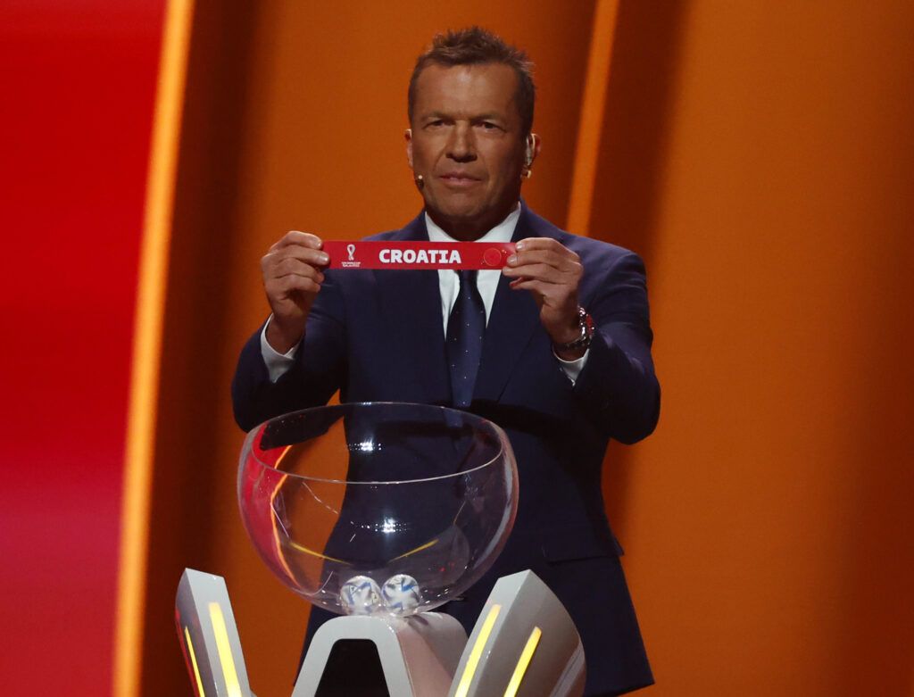 Croatia at the World Cup draw.