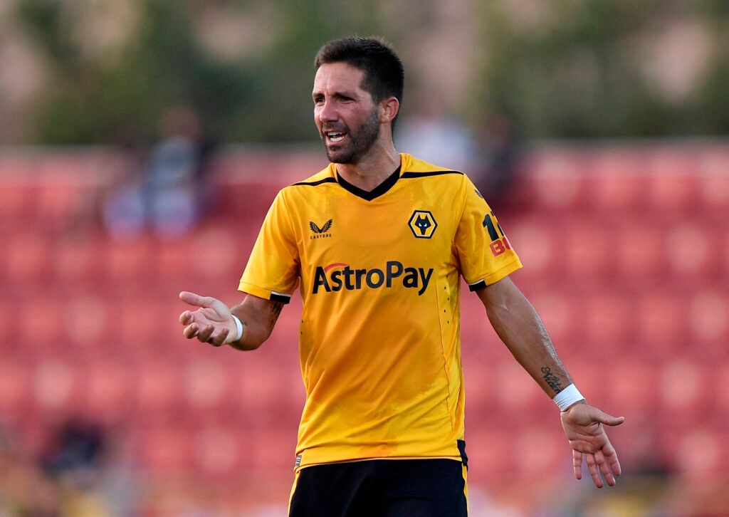 Moutinho in Wolves' new home kit.
