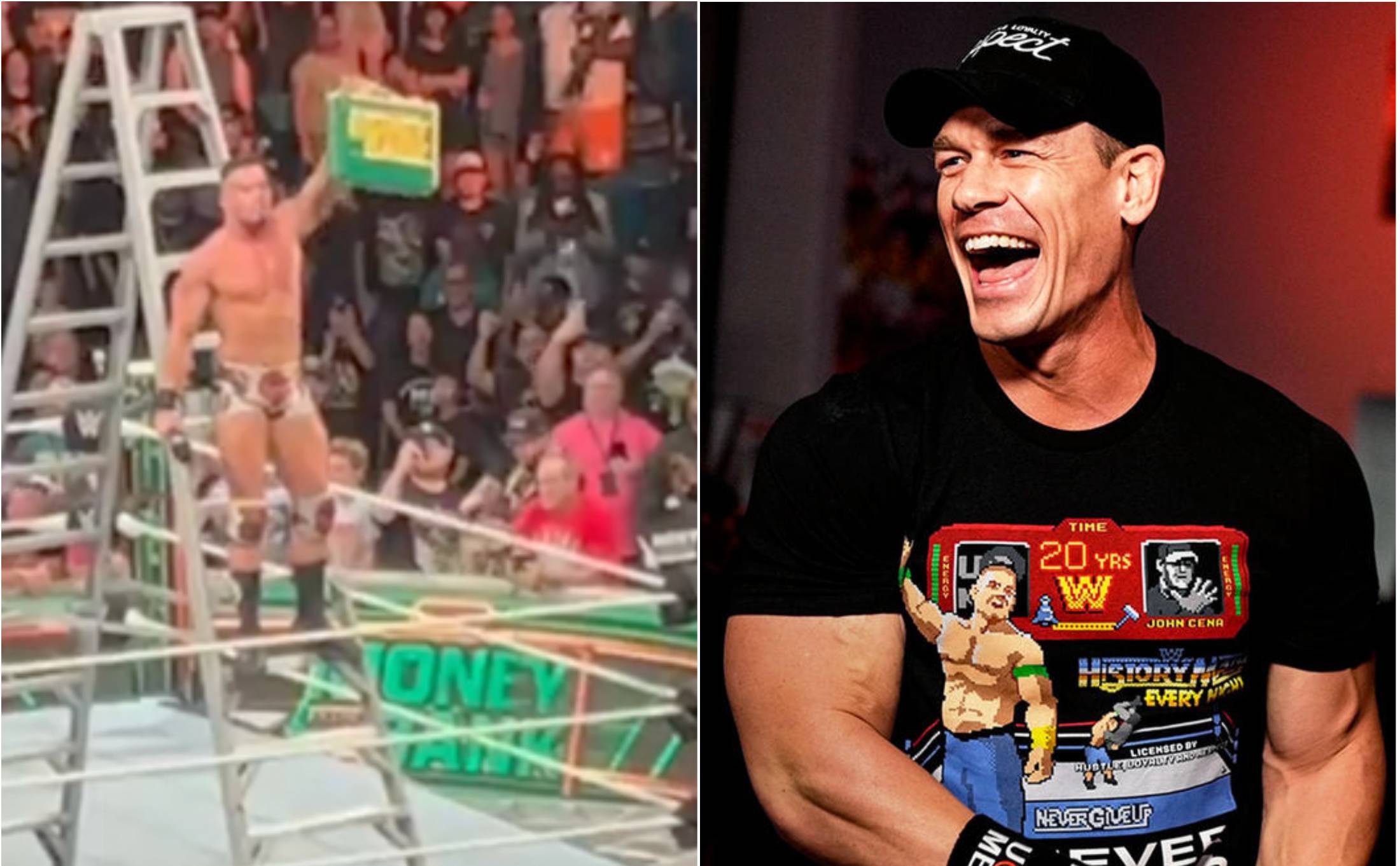 Theory called out John Cena after winning WWE Money in the Bank