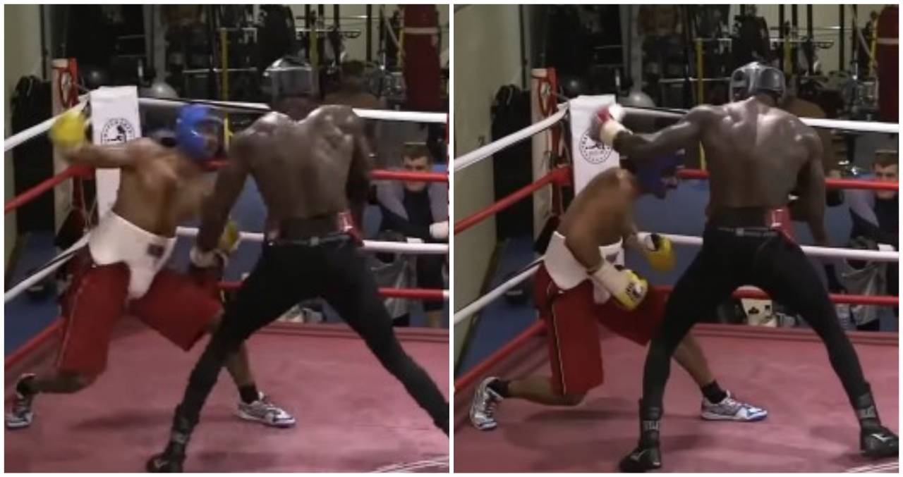 david-haye-deontay-wilder-boxing-sparring-video