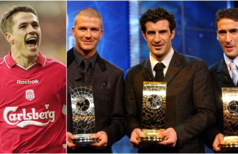 The insane list of players Michael Owen beat to win the Ballon d’Or award in 2001