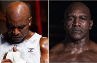 Evander Holyfield, aged 59, is looking seriously jacked these days