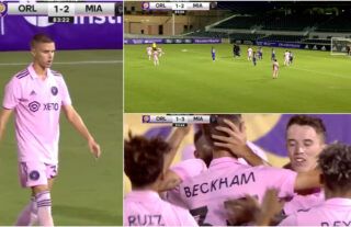 Romeo Beckham bends in beauty of a free-kick for Inter Miami II - his dad, David, is so proud