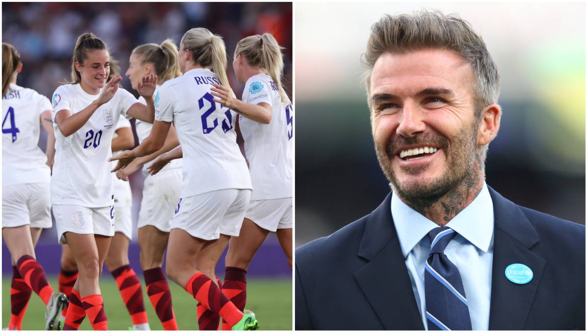 David Beckham and the Lionesses