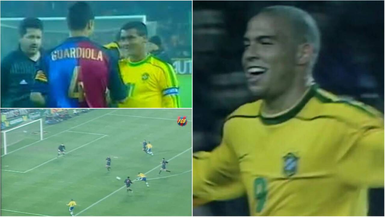 Ronaldo, Guardiola, Figo: When Barcelona played Brazil in 1999