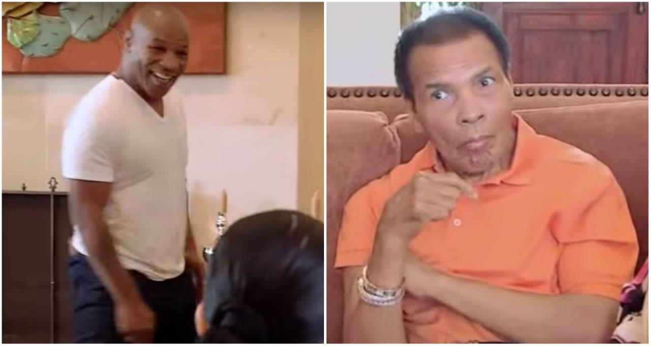 Mike Tyson imitating the Ali Shuffle in front of Muhammad Ali is so wholesome