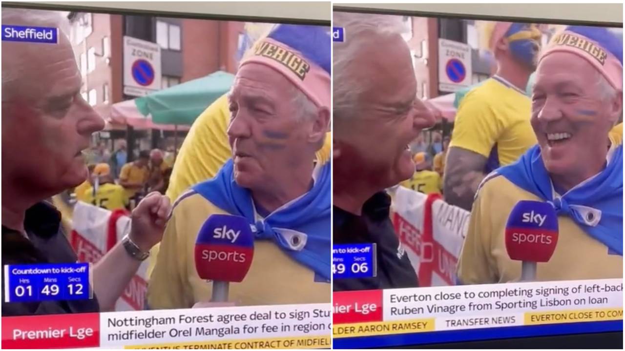 ‘That’s not a Swedish accent’ - Scottish fan rumbled before England's Euro 2022 semi-final