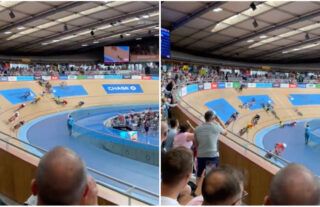 Track cycling crash: Commonwealth Games event abandoned after rider collides with fans