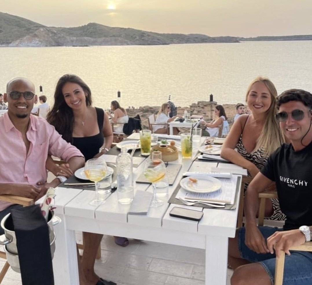 Fabinho and Liverpool fan on holiday