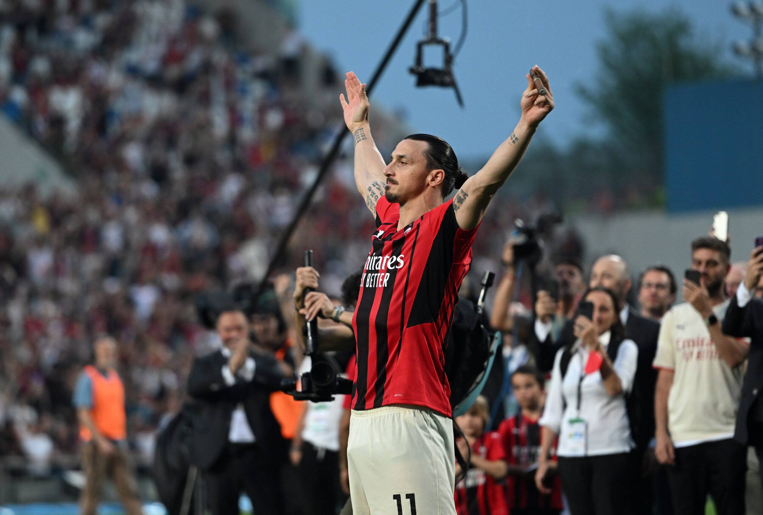 Ibrahimovic celebrates
