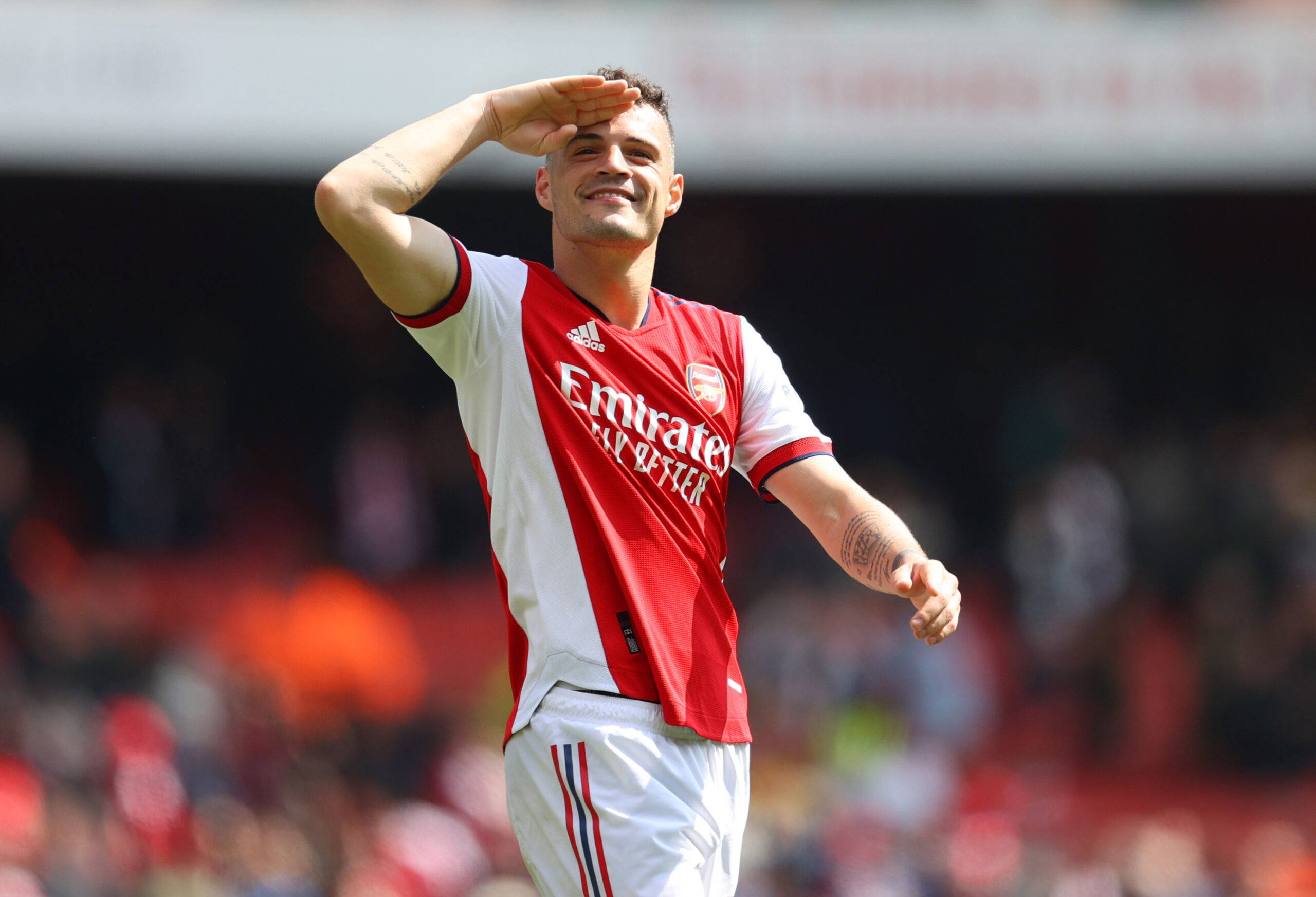Granit Xhaka salutes Arsenal fans