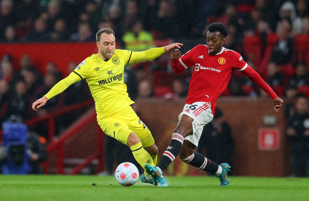 Christian Eriksen in action against Manchester United in May