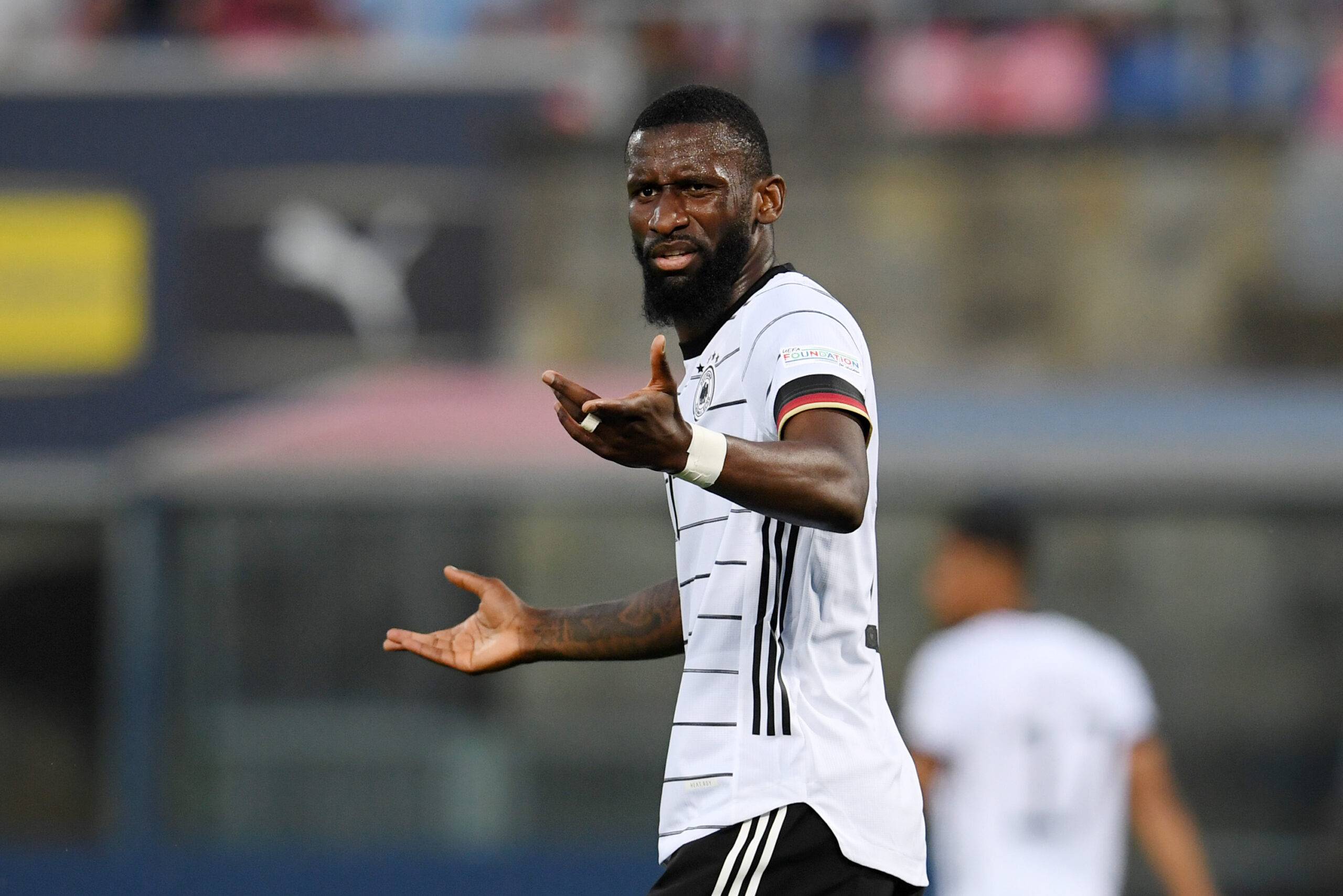 Rudiger in action for Germany