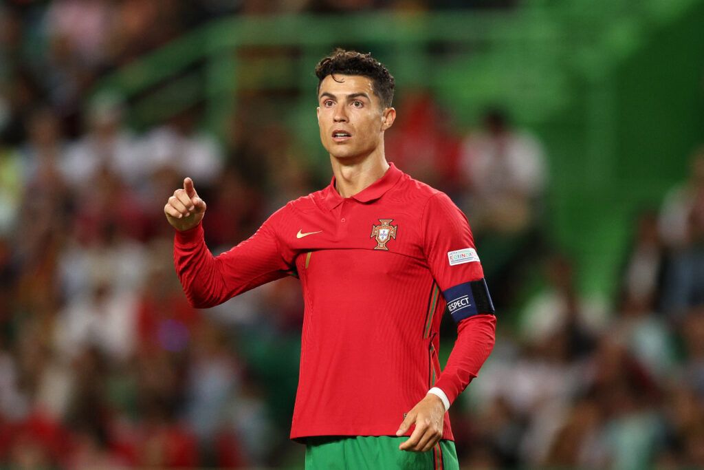  Cristiano Ronaldo of Portugal reacts
