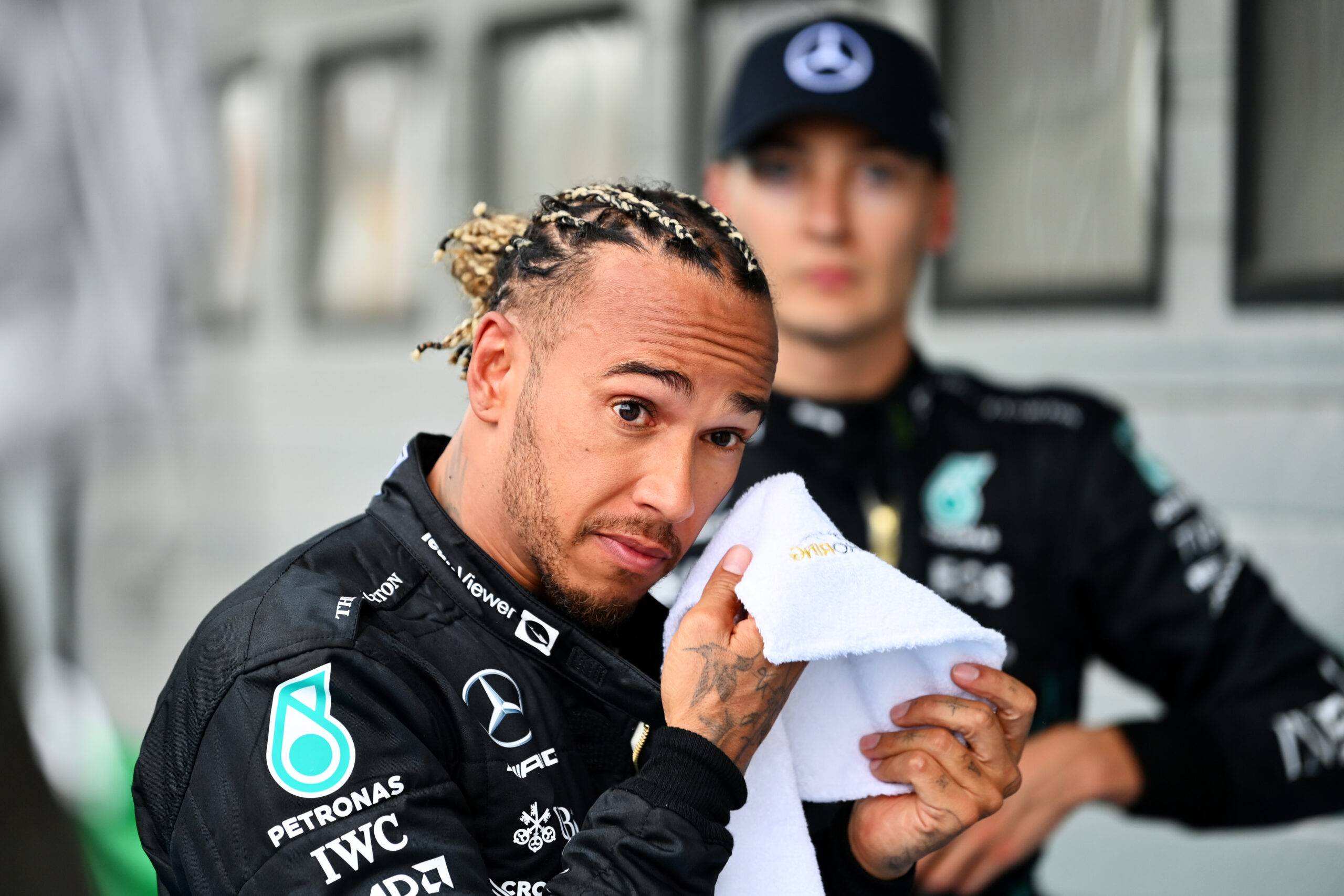 Lewis Hamilton after the Hungarian Grand Prix