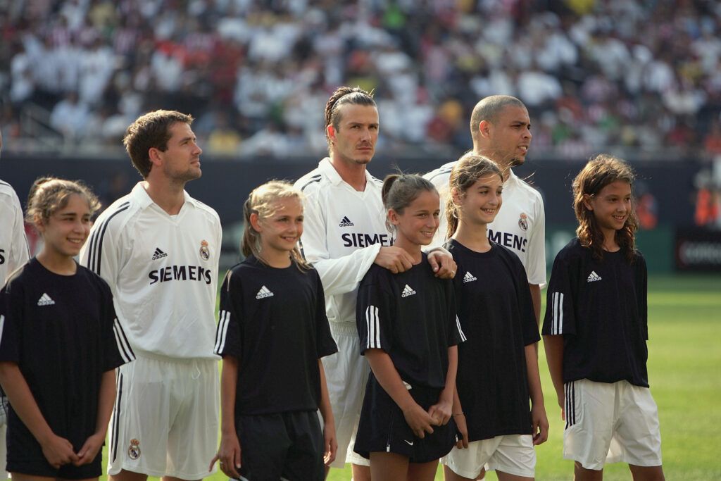 Michael Owen, David Beckham and Ronaldo Nazario
