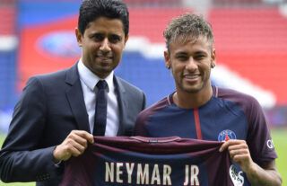 PSG signed Neymar in a world record move