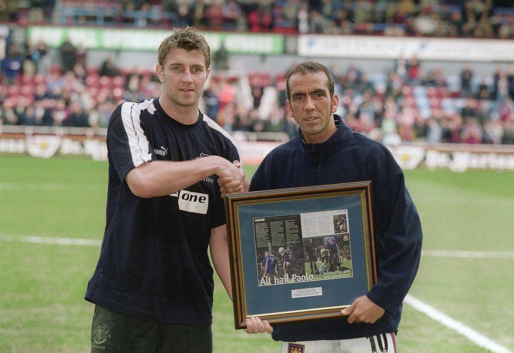 Paolo Di Canio was given an award for sportsmanship during Everton vs West Ham in 2000