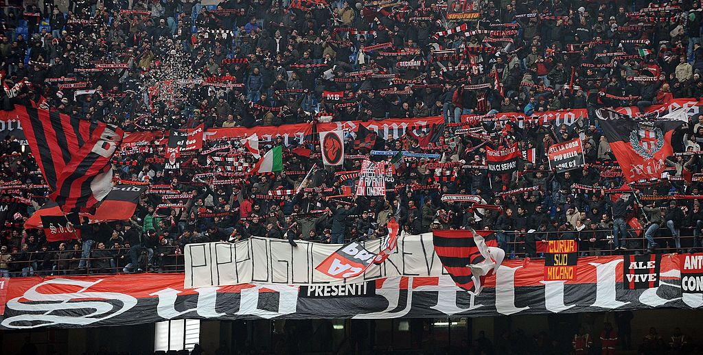 AC Milan fans at San Siro