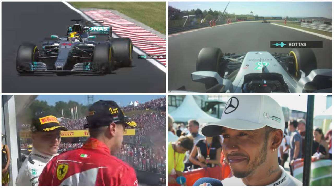 Lewis Hamilton Valtteri Bottas Hungary 2017