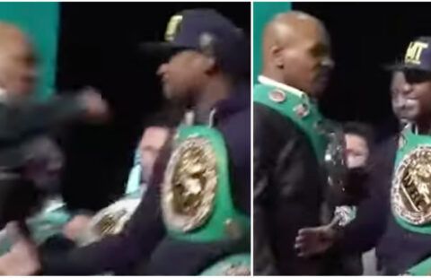 Mike Tyson Punching Floyd Mayweather