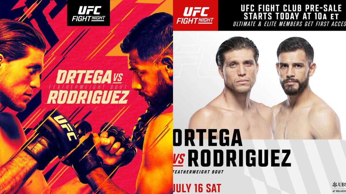 Ortega vs Rodriguez UFC Fight Night