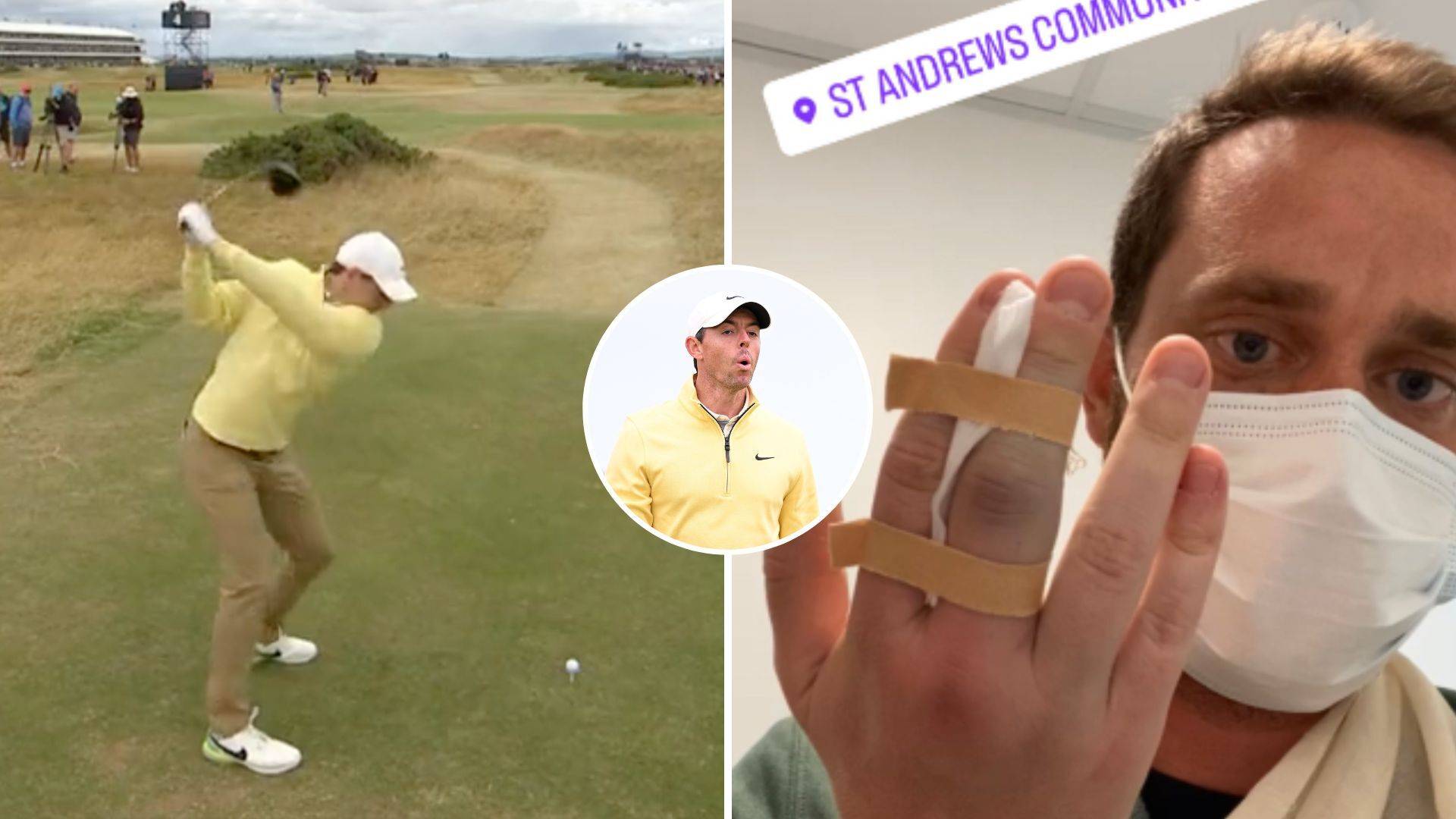 Rory McIlroy Fractures Fan Hand At The Open
