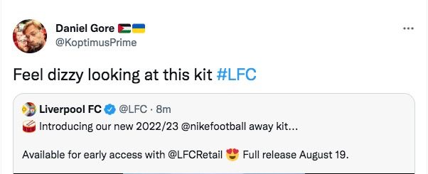 New Liverpool away kit