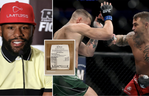 Conor McGregor's one-word tweet responding to Floyd Mayweather bet at UFC 264