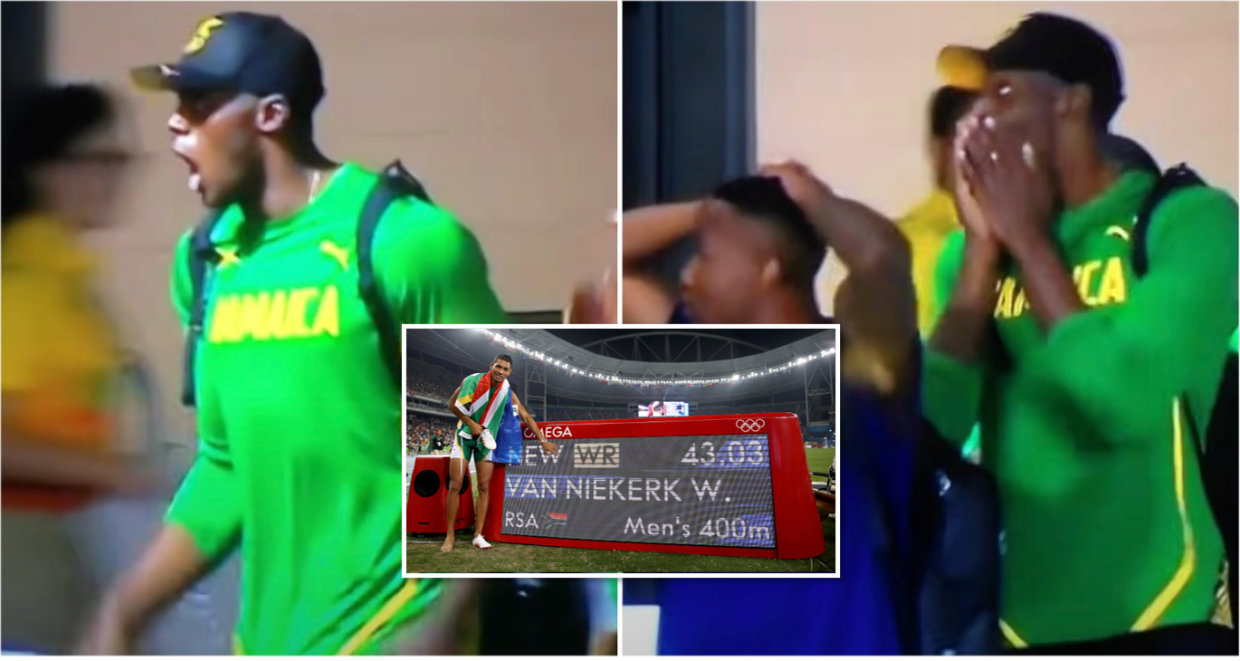 Usain Bolt's stunned reaction to Wayde van Niekerk smashing Michael Johnson's 400m WR