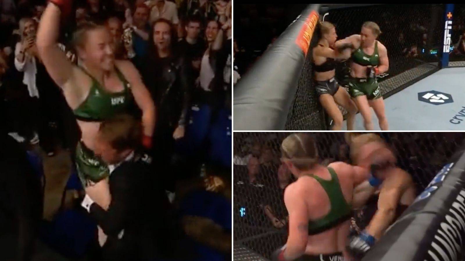 BREAKING: Molly McCann produces sensational spinning elbow KO vs Hannah Goldy