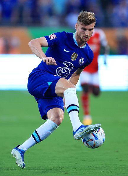 Werner in action for Chelsea.