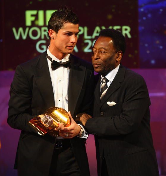 Ronaldo and Pele at FIFA awards.