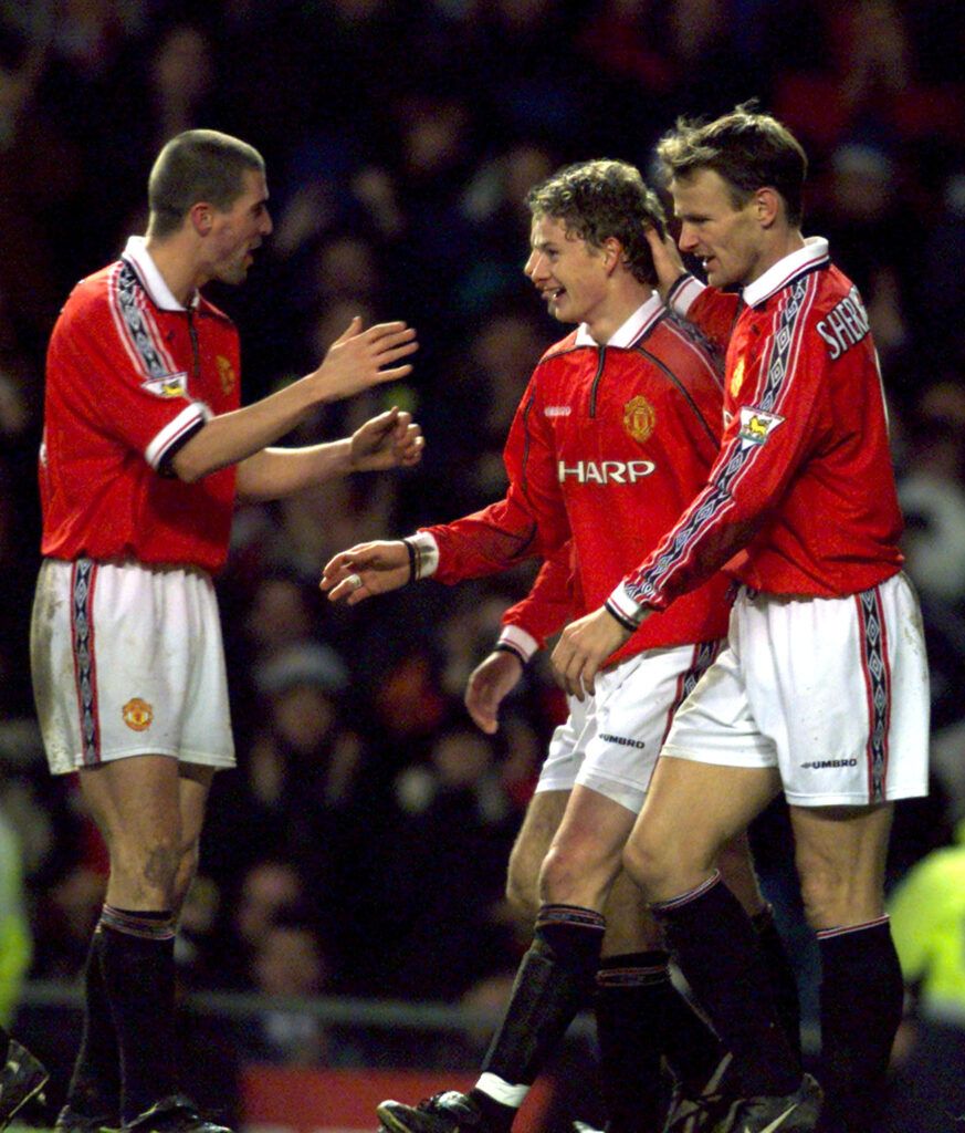 Keane and Sheringham at Man Utd.