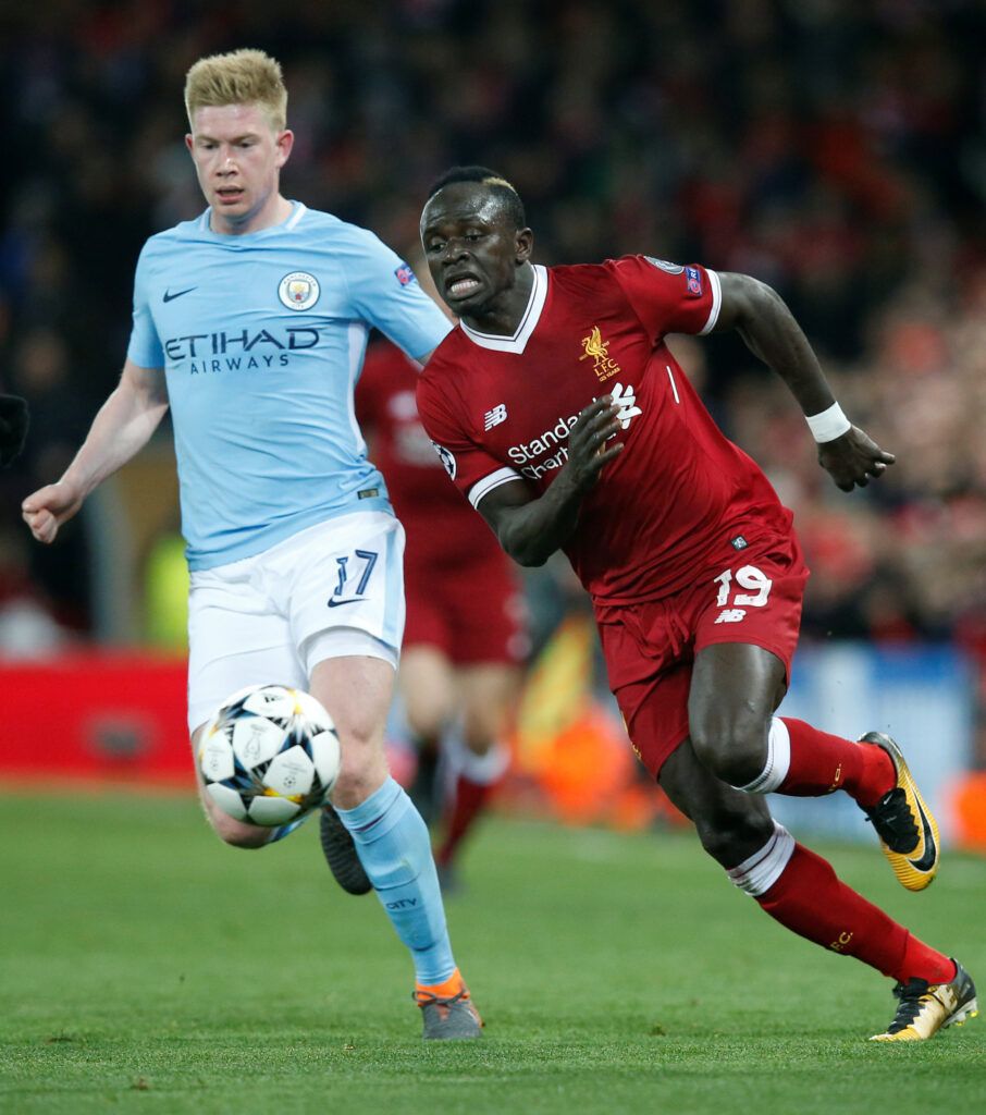 De Bruyne and Mane in action.