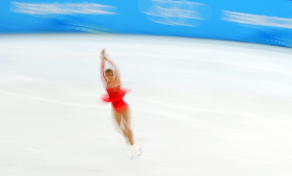 Figure skating at the Olympics.