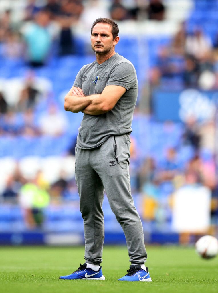 Lampard oversees Everton.