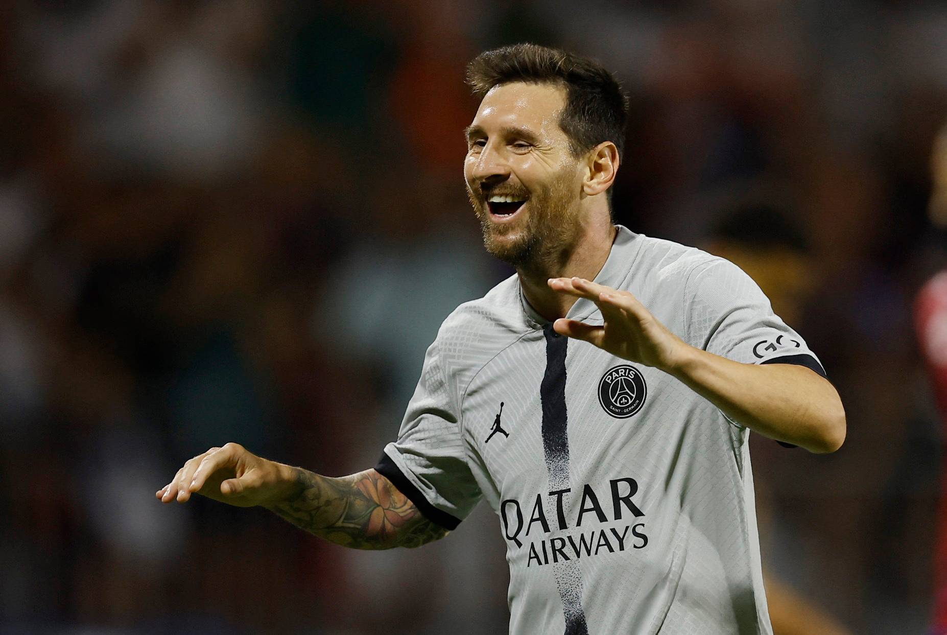 Lionel Messi in action for PSG vs Clermont