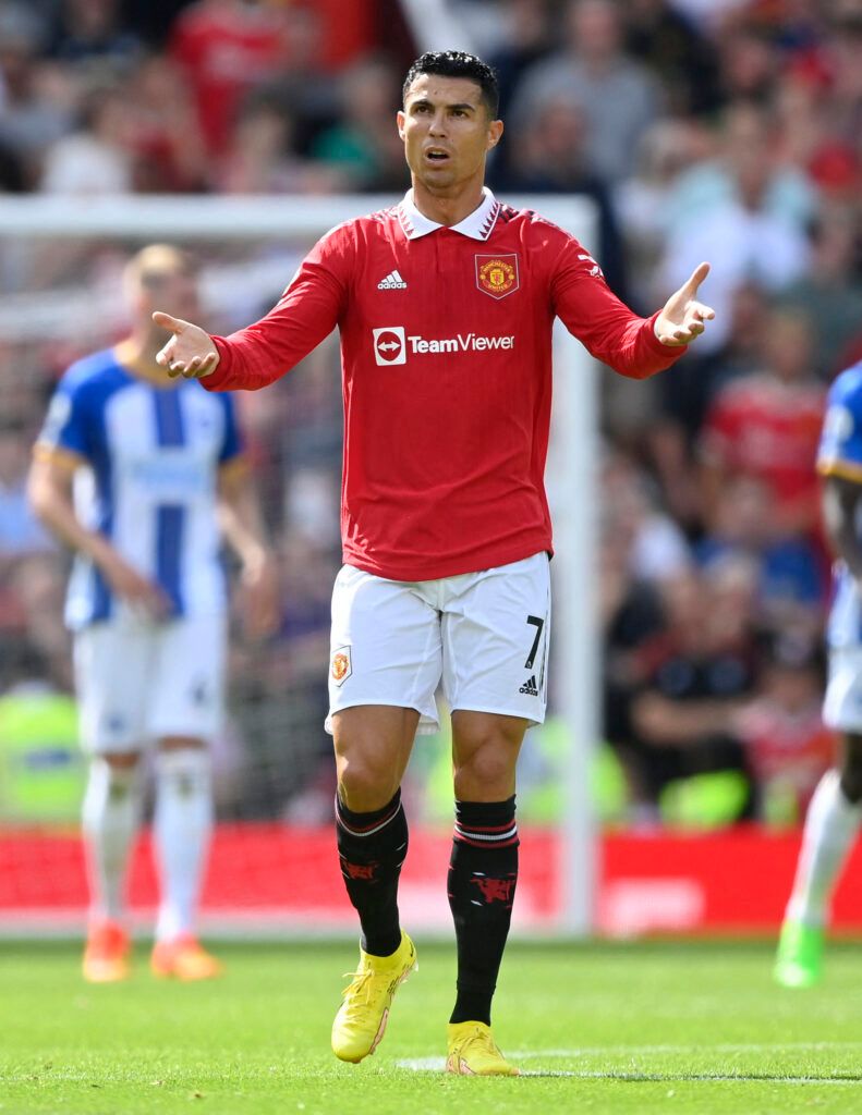 Man Utd's Ronaldo vs Brighton.