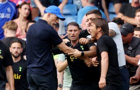 Antonio Conte and Thomas Tuchel clash in Chelsea 2-2 Tottenham