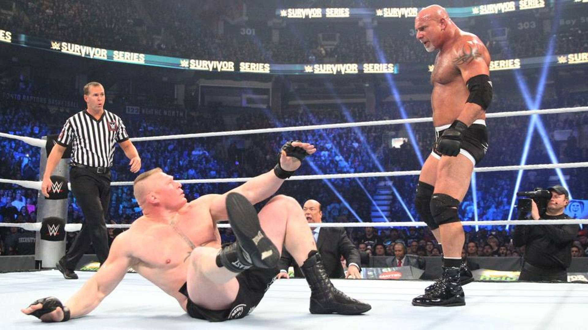 Brock Lesnar came up with the idea to get squashed by Goldberg