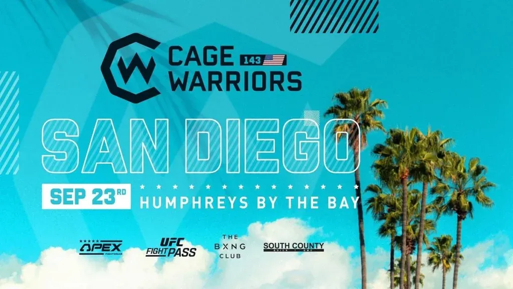 Cage Warriors San Diego 2022 Poster