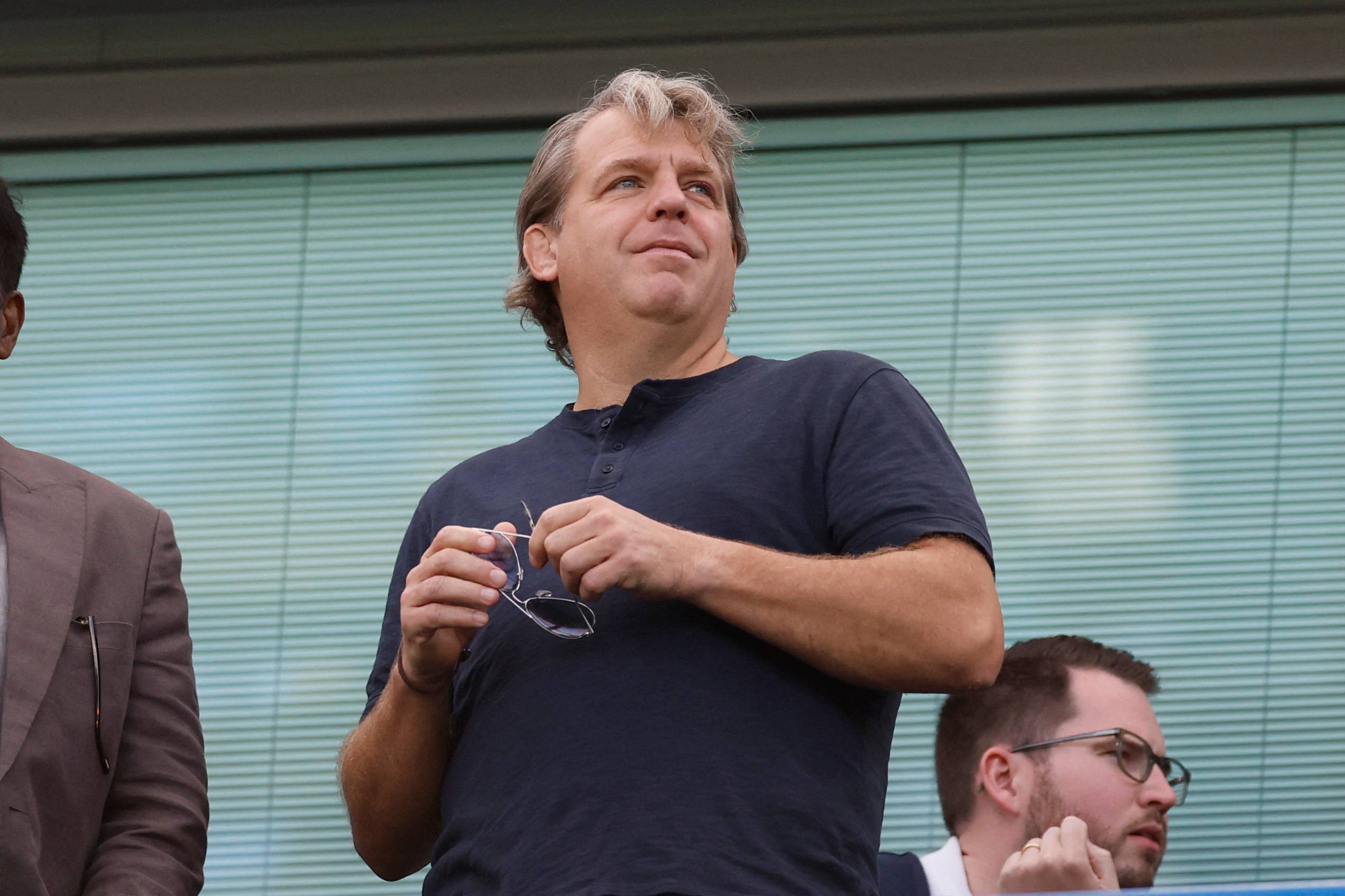 Chelsea owner and chairman Todd Boehly in the stands